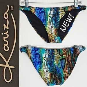 🤍NEW! KARIZA rope sides bikini bottom Sz 10-12